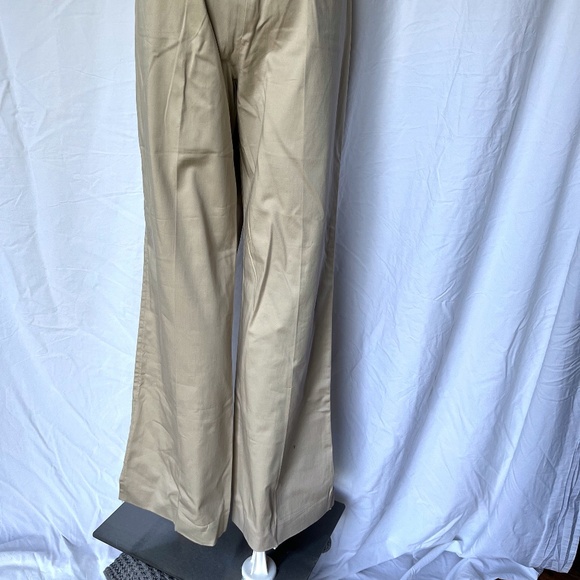 NWT Larry Levine Straight Leg Khaki Pants New Stone | Size 14 - Picture 7 of 13